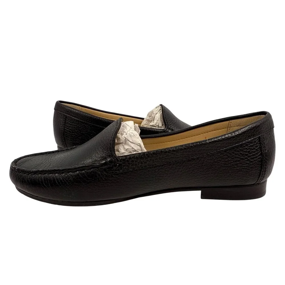 Marc Joseph New York Women's Warren ST Black Leather Loafer‎ Flat Size 8